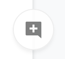 Comment button with a plus sign inside a speech bubble icon