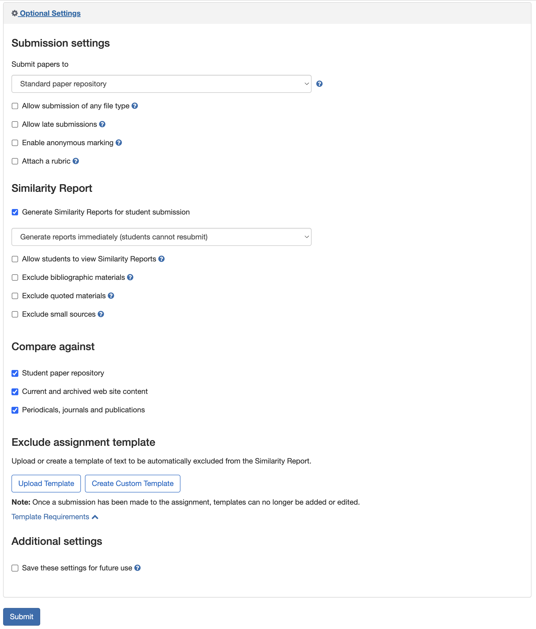 File:Turnitin Detailed Assignment Settings.png