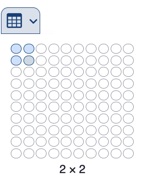Screenshot showing the table size selection matrix in the Drupal editor.